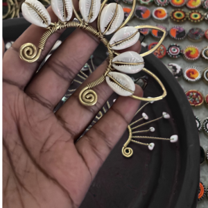 Cowrie 🐚 + Brass Earcuffs